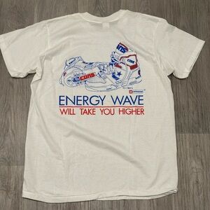 Vintage Converse Energy Wave Made In USA Vtg Tshirt Good Conditon XL